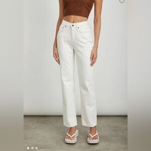 Rails topanga high rise Women's Straight Leg White Jeans in ecru